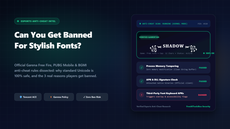 Can You Get Banned for Stylish Fonts in Free Fire, PUBG Mobile & BGMI? Gaming Anti-Cheat Rules Explained