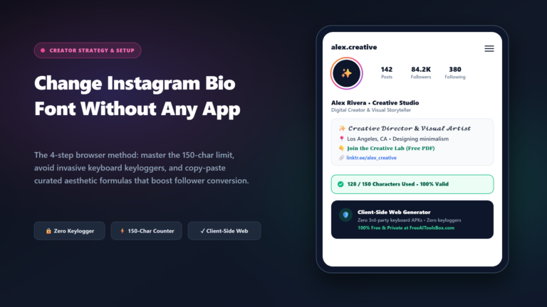 How to Change Instagram Bio Font Without Any App: 4-Step Setup & Security Guide